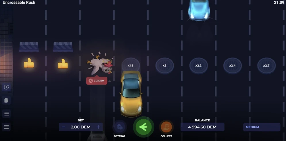 Uncrossable Rush