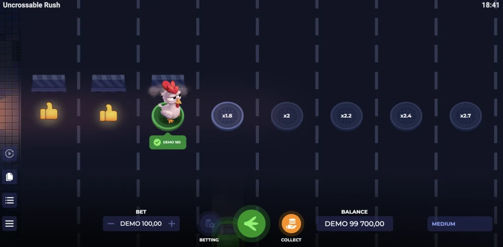 Uncrossable Rush Game