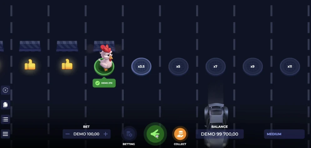 Uncrossable Rush demo
