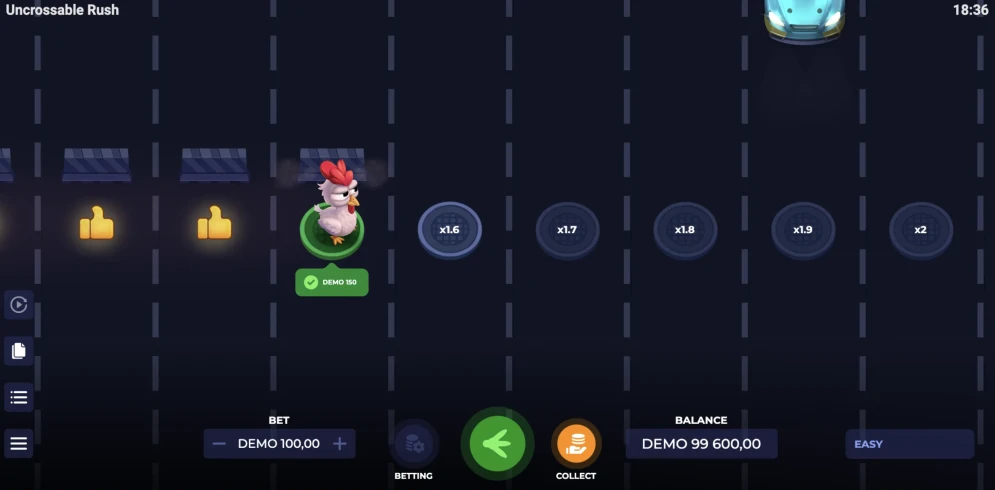 Uncrossable Rush Game